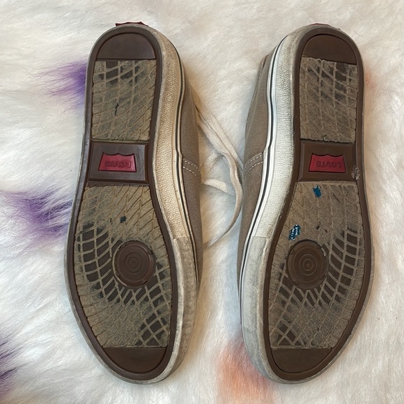 Levi’s Strauss Co. Woman’s Grey Low Top‎ Tennis Shoes Size 8 - Picture 5 of 6